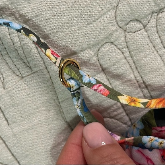 Agua Bendita Rosie Dreamin Bikini Top NWT Size M Beaded Straps - Picture 10 of 12